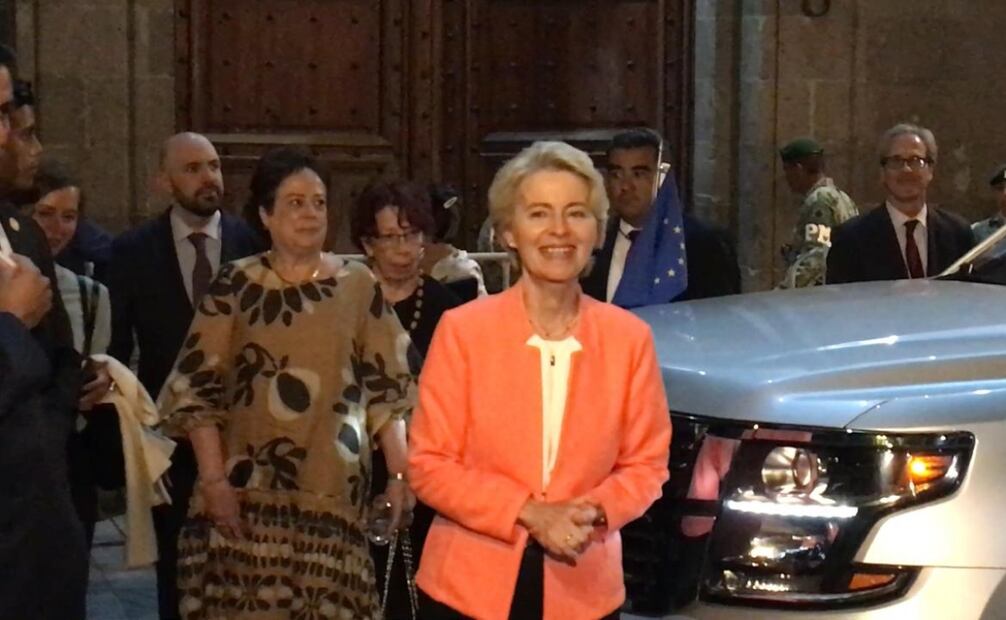Previo al encuentro, Ursula von der Leyen  aseguró que en su reunión con el presidente espera fortalecer los lazos económicos entre México y la Unión Europea. Foto: Especial