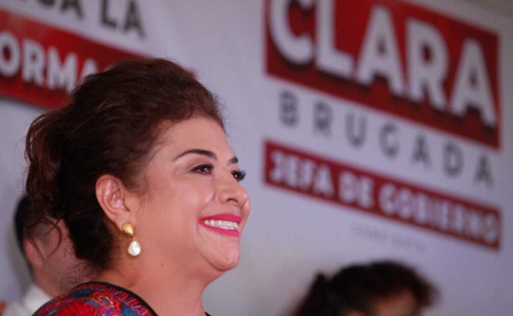 Clara Brugada candidata de la Coalición Sigamos Haciendo Historia a la Jefatura de Gobierno.  Foto: Luis Camacho. El Universal