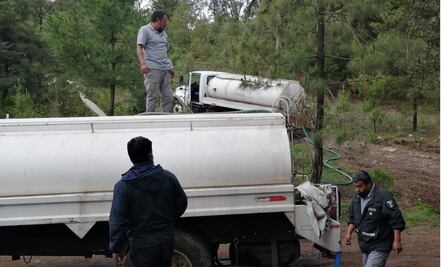 Conagua asegura abasto de agua en la comunidad de San Cayetano, Edomex, tras resultar afectado un depósito