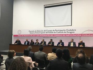 Toma protesta Consejo Ciudadano de Sistema Anticorrupción en Coahuila