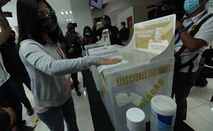 Realizan simulacro de protocolo sanitario en casillas electorales en Edomex