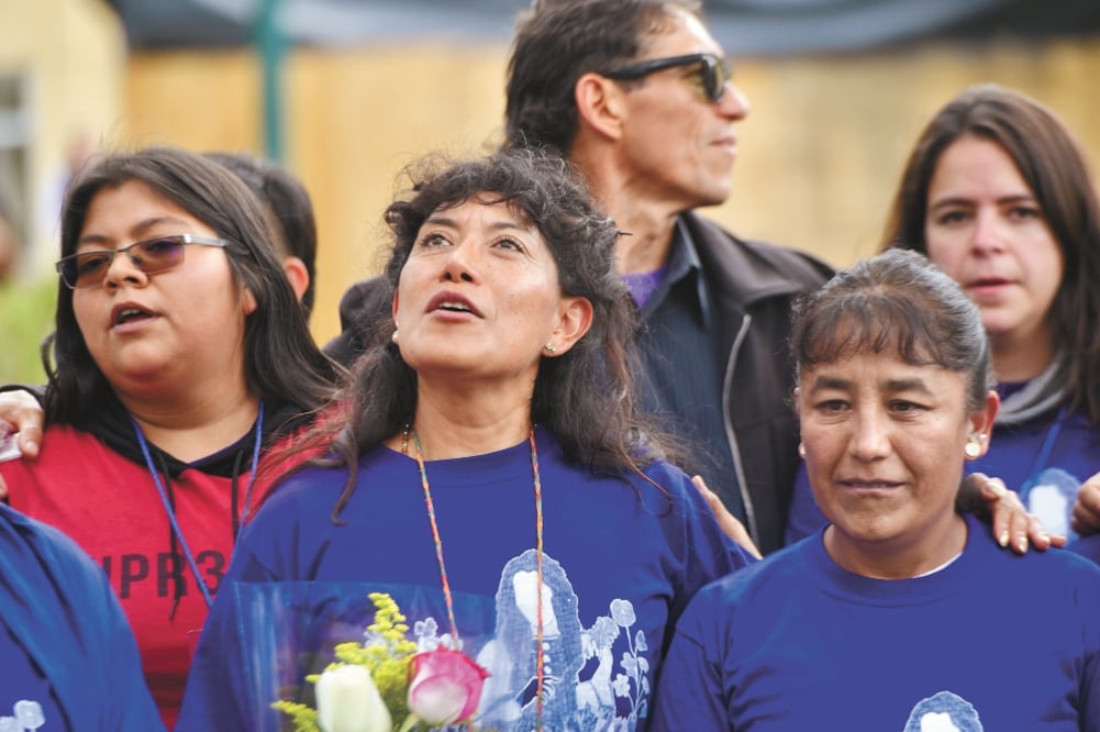 Los padres de la joven, Araceli Orozco y Lesvy Rivera, agradecieron el acompañamiento para no dejar en el olvido el caso. Foto: HUGO GARCÍA. EL UNIVERSAL