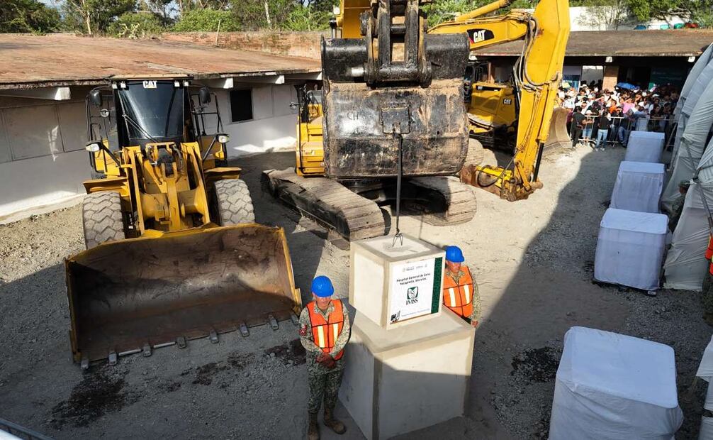 Claudia Sheinbaum en el arranque de Obra para la Construcción del Hospital General de Zona Yecapixtla del IMSS. Foto: Especial