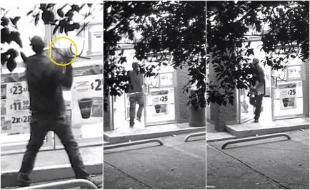 Captan cristalazo para robar botellas en Morelos