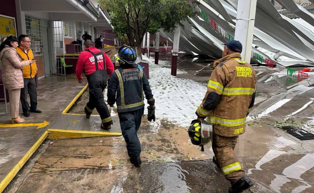 Se registró el colapso de tres techumbres
Foto: Especial.