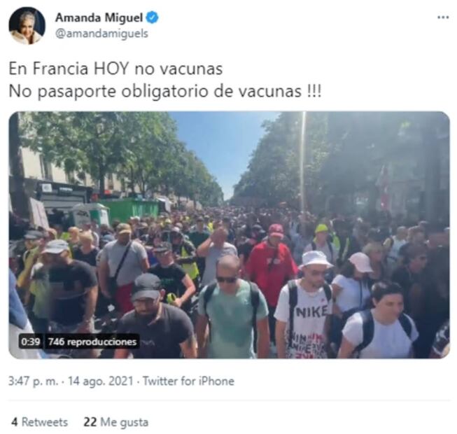 ¿Amanda Miguel y Diego Verdaguer, antivacunas?