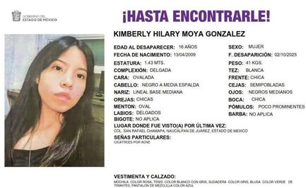 Vinculan a proceso a imputados por  desaparición Kimberly Moya en el Edomex