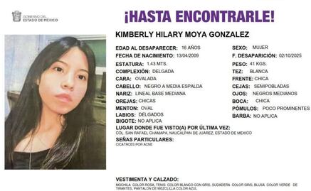 Vinculan a proceso a imputados por desaparición Kimberly Moya en el Edomex
