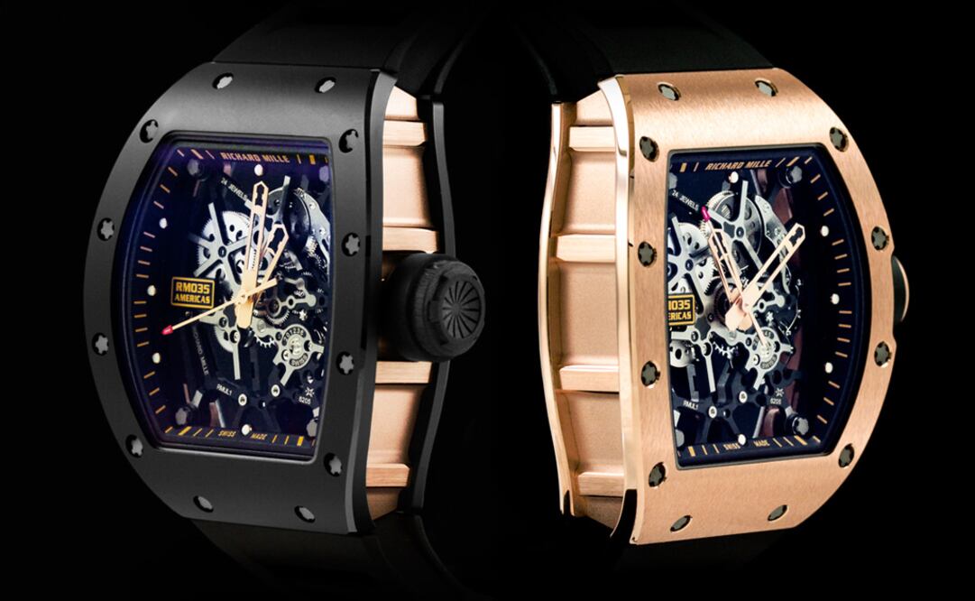 Los nuevos RM 035 Black Toro y RM 035 Gold Toro son ediciones limitadas a 50 piezas y exclusivas para el continente americano, donde Rafael Nadal tiene muchos admiradores.