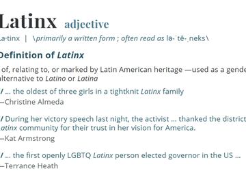 Palabra "latinx" ya forma parte de un diccionario inglés