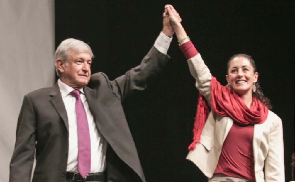 El expresidente López Obrador y la presidenta Claudia Sheinbaum. Foto: X