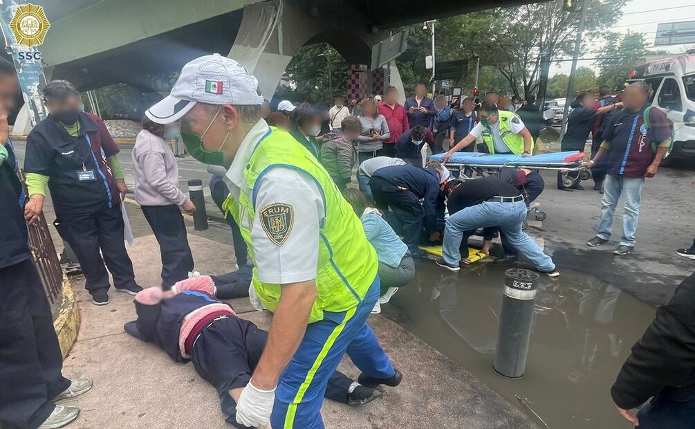 Lesionan a seis trabajadores del IPN en manifestación en Azcapotzalco; Policía busca al responsable. Foto: Especial