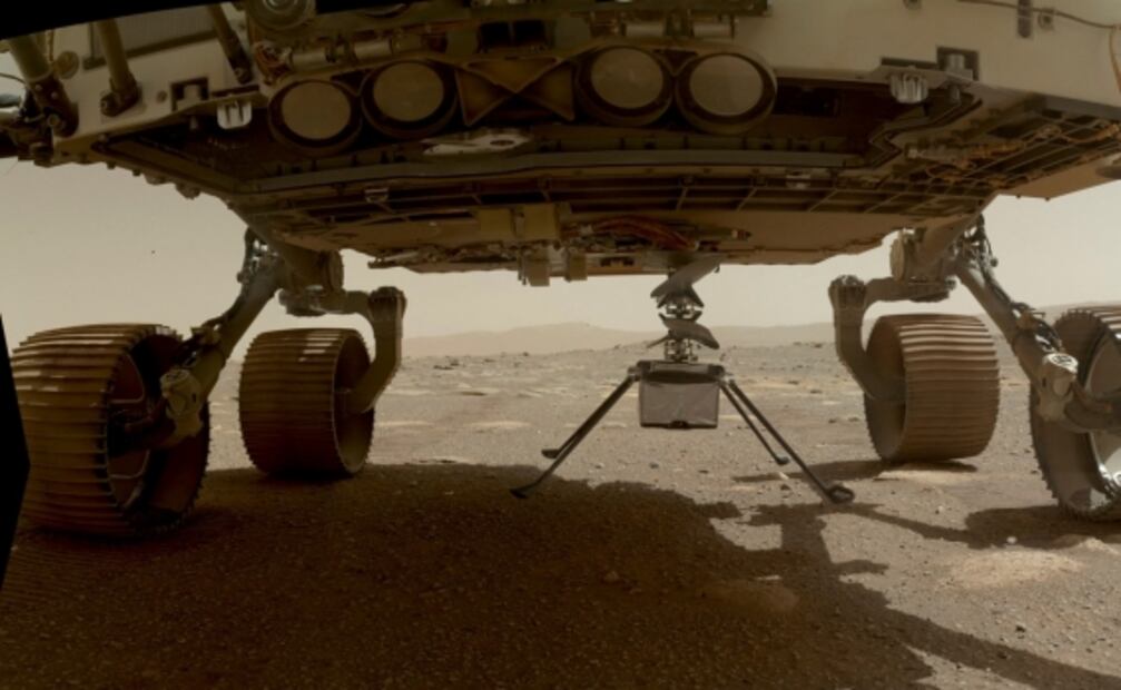 Helicóptero de la NASA logra histórico primer vuelo en Marte