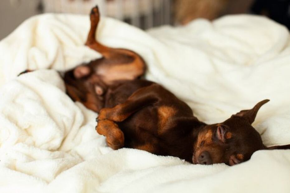 ¿Por qué los perros rascan la cama? Fuente: Freepik.