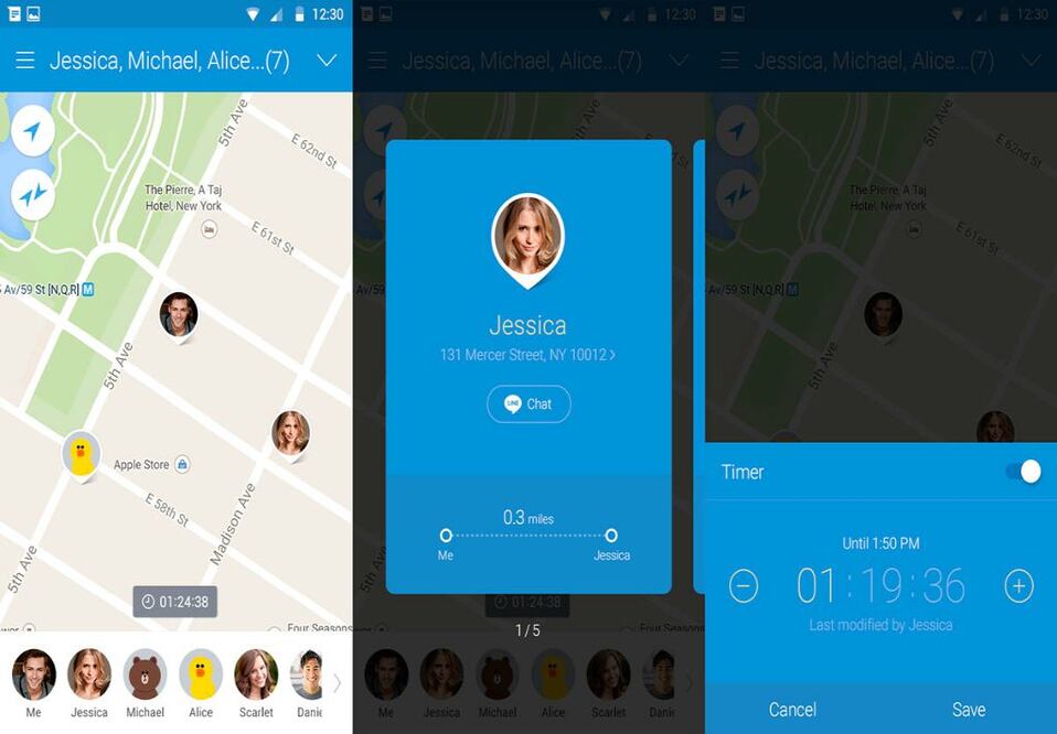 Para usar LINE Here, solamente se necesita descargar la aplicación, y registrarse