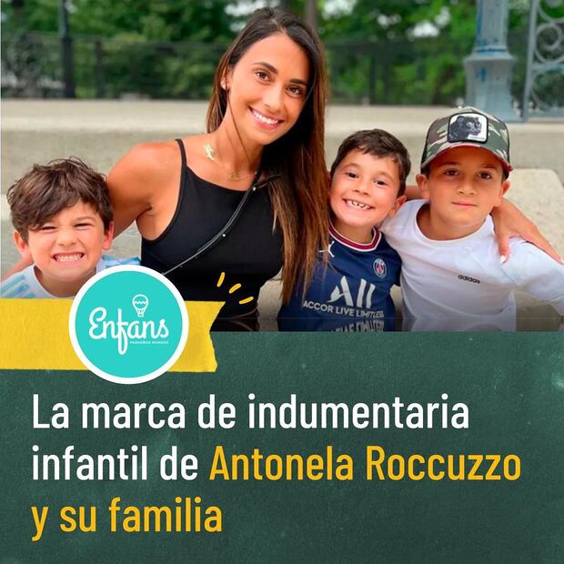 Línea de ropa de Antonella Roccuzzo. Fuente: Instagram @enfans_argentina