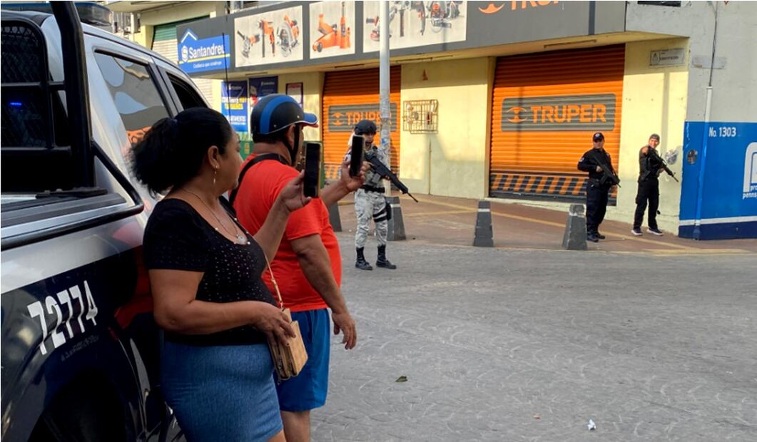 Balacera en Villahermosa, Tabasco. Foto: Luma López/EL UNIVERSAL