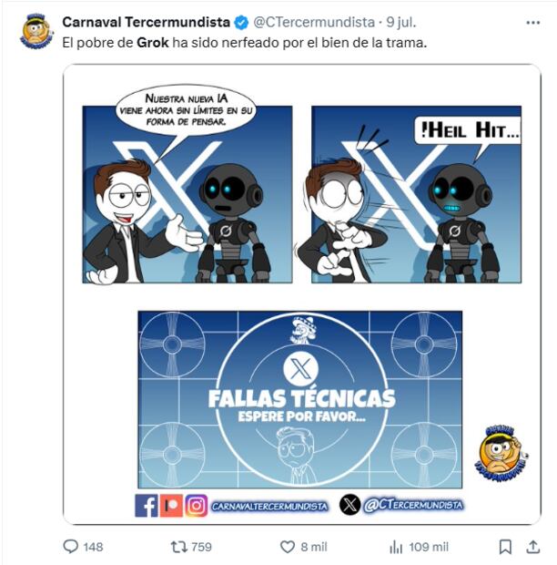 Usuarios de redes sociales compartieron sus mejores memes y reacciones. Foto: X Captura de pantalla