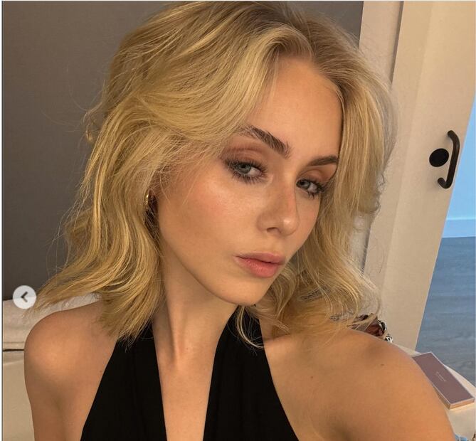 Loreto Peralta y su nuevo look. Foto: Instagram @loretoperalta