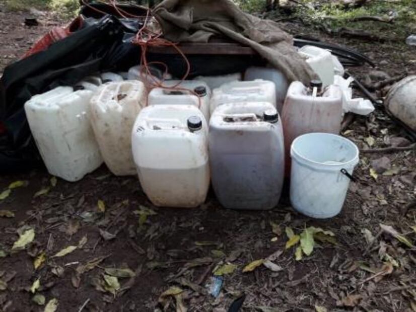 Asegura la Marina cuatro narcolaboratorios con mil 400 litros de droga en Sinaloa