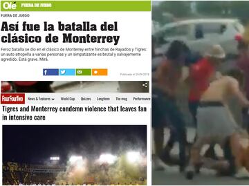 Violencia en Clásico Regio trasciende a nivel mundial