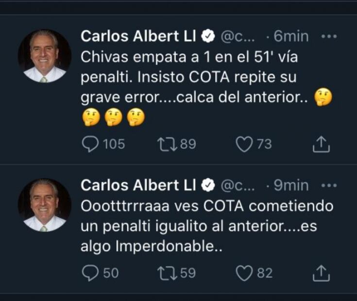 Carlos Albert hace el ridículo; veía la repetición del juego de ida entre León y Chivas