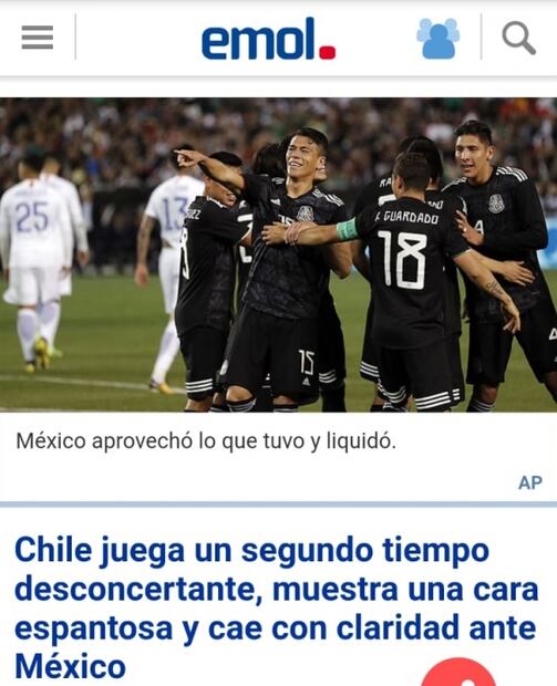 Prensa chilena no perdona derrota de La Roja