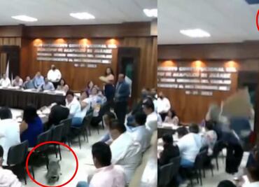 VIDEO: En plena sesión, "llueven" mapaches en salón de cabildos en Acapulco, Guerrero