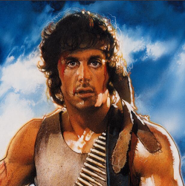 Drew Struzan trabajó detrás del poster de "Rambo: primera sangre". Foto: Captura de pantalla (Copyright Orion Pictures 1982)