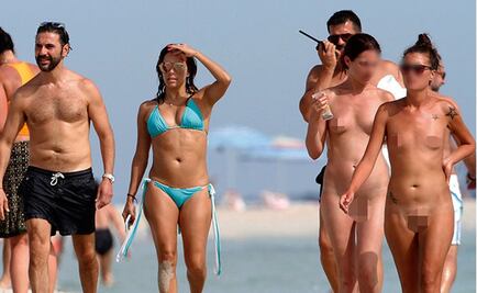 Captan a Longoria y Bastón en playa nudista