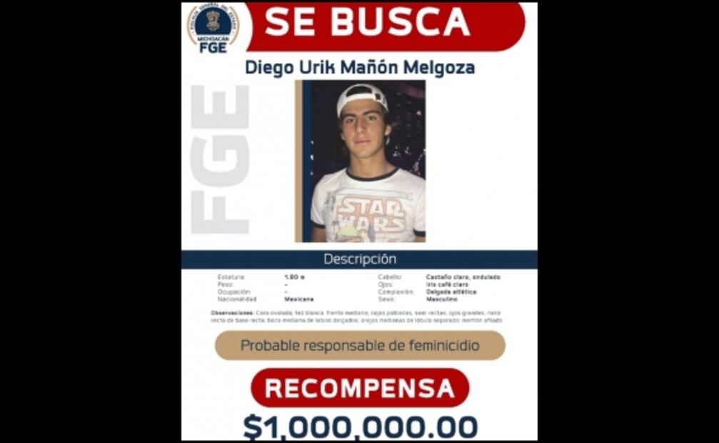 Emiten alerta migratoria contra Diego, presunto asesino de Jessica