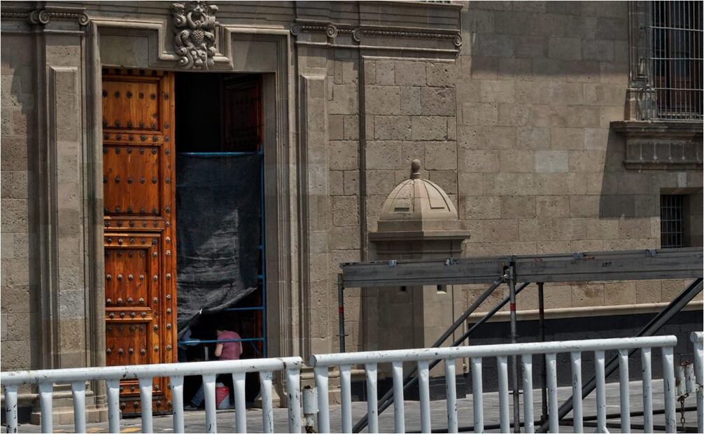 Preparativos para el sexto informe de gobierno de Andrés Manuel López Obrador. Foto: Brenda Martínez/EL UNIVERSAL