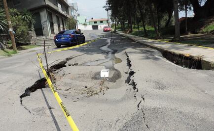 Se registran hundimientos en fraccionamiento de Cuautitlán Izcalli