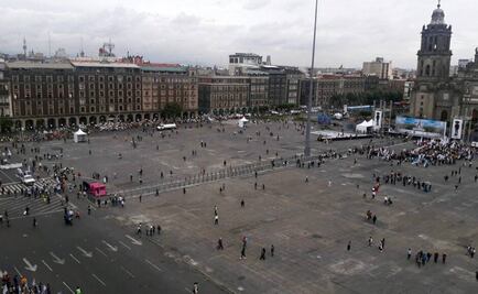 Arriban campesinos al Zócalo de la CDMX