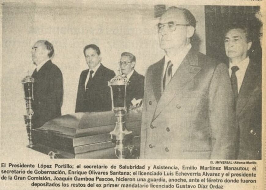 Así fueron los últimos días de vida de Gustavo Díaz Ordaz