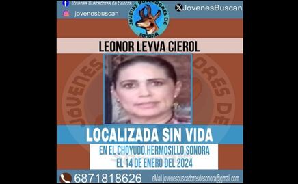 "Nada que celebrar"; en pleno 8M, localizan el cuerpo de Leonor en fosa clandestina de Sonora