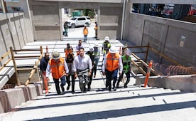 Samuel García supervisa líneas 4 y 6 del Metro de Monterrey; obras registran 80% de avance