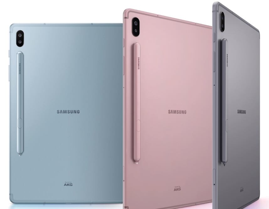 La nueva tableta de Samsung Galaxy estará disponible en tres colores, azul, rosa y gris / Foto: Samsung Galaxy