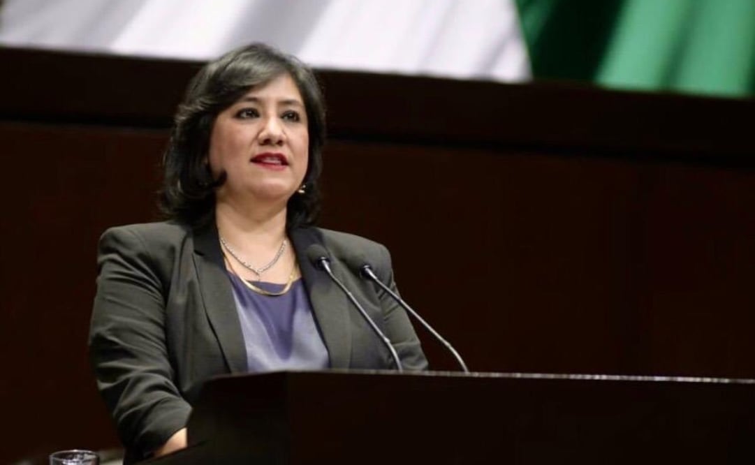 Irma Eréndira Sandoval acudió a comparecer a la Cámara de Diputados. Foto: SFP