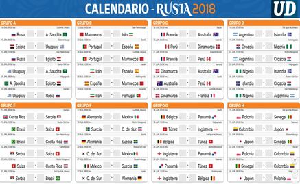 Descarga tu calendario de Rusia 2018