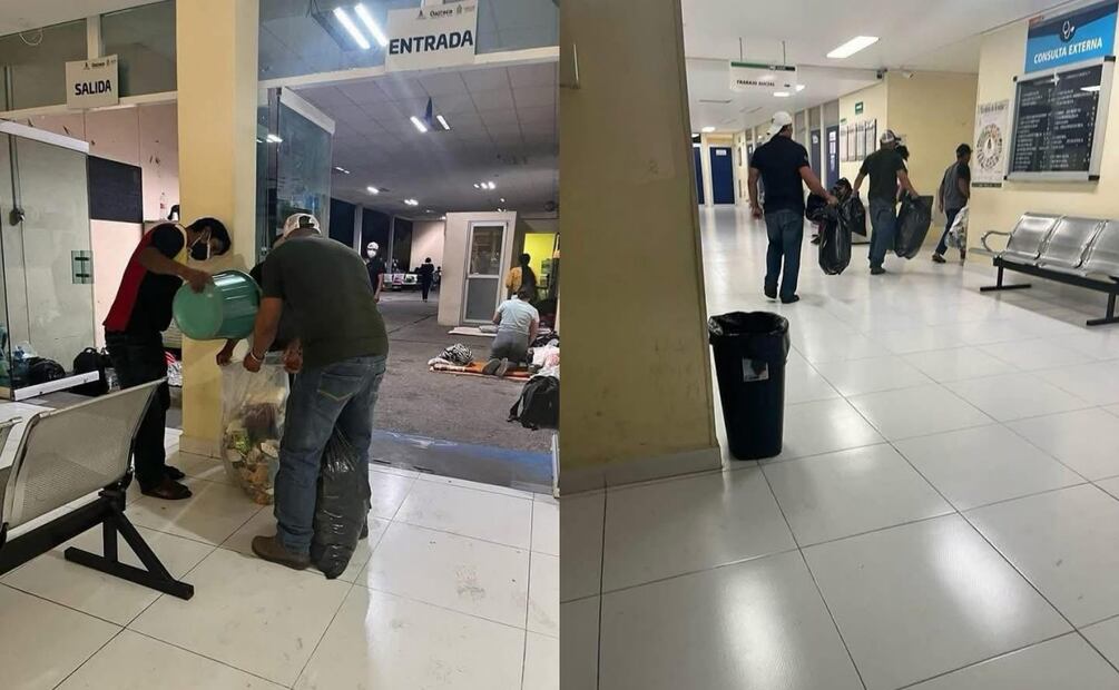 Los trabajadores acusan que no se ha solucionado la crisis en las áreas de limpieza y seguridad (04/04/2025). Foto: Especial