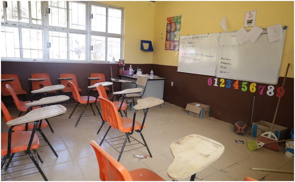 Los profesores de las escuelas de Chautipan, dejaron de ir en octubre del 2024 (16/01/2025). Foto: Cortesía / Óscar Guerrero