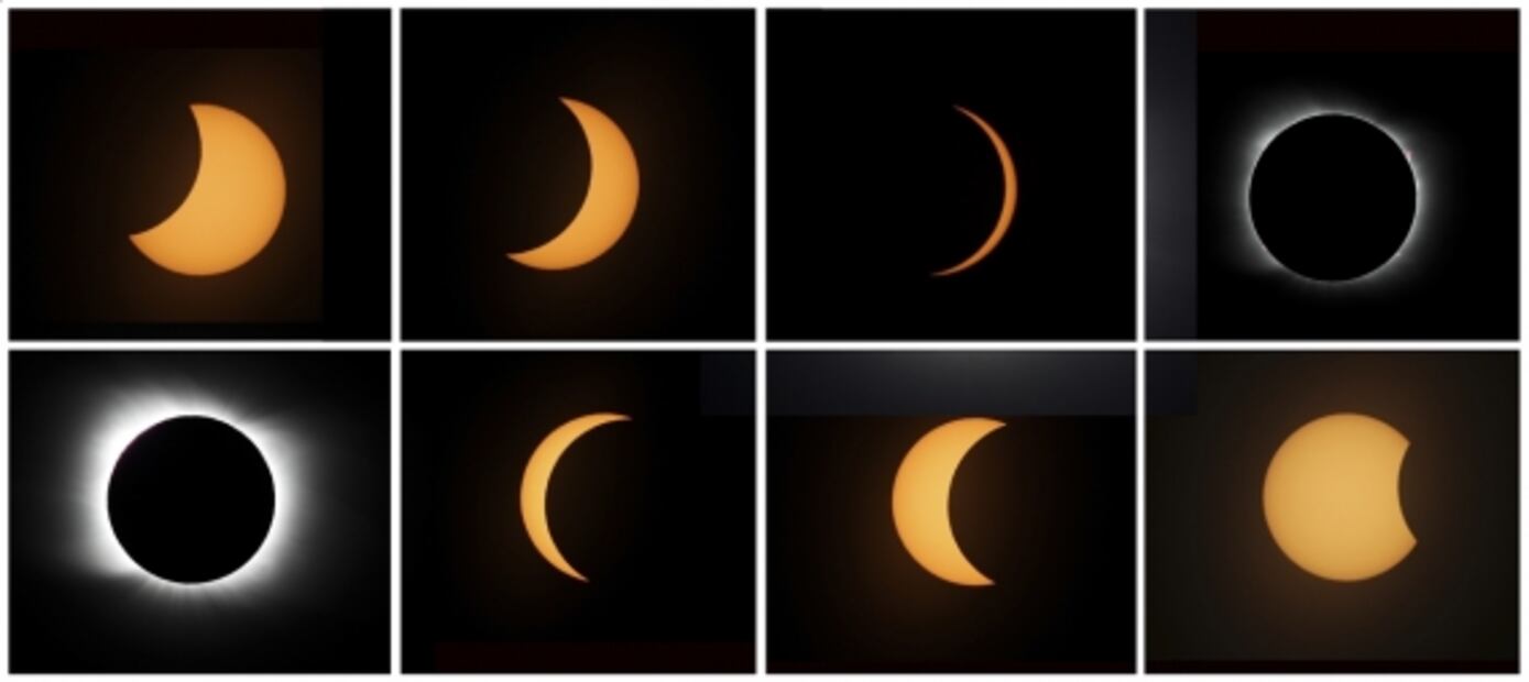 Eclipse total de sol. Así se vio el fenómeno astronómico del 2020