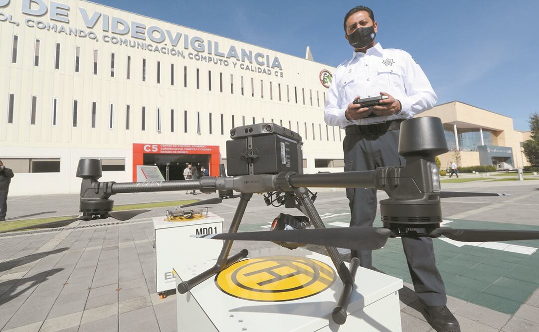 De los 8 mil 736 vuelos que han realizado los drones, en al menos 400 ocasiones han tenido éxito las operaciones, destaca el C5. Foto: Jorge Alvarado. El Universal