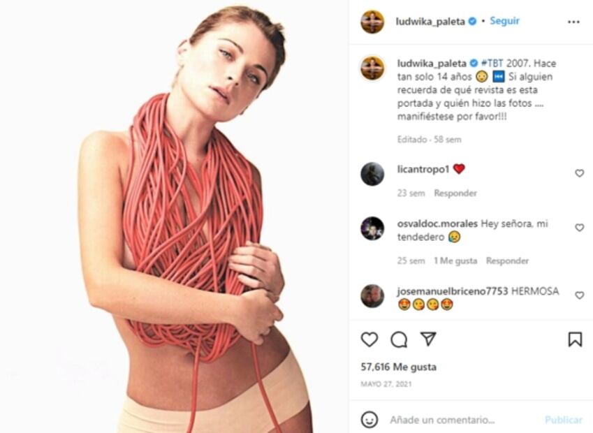 Ludwika Paleta compartió foto de hace 14 años, pero ¡está idéntica!