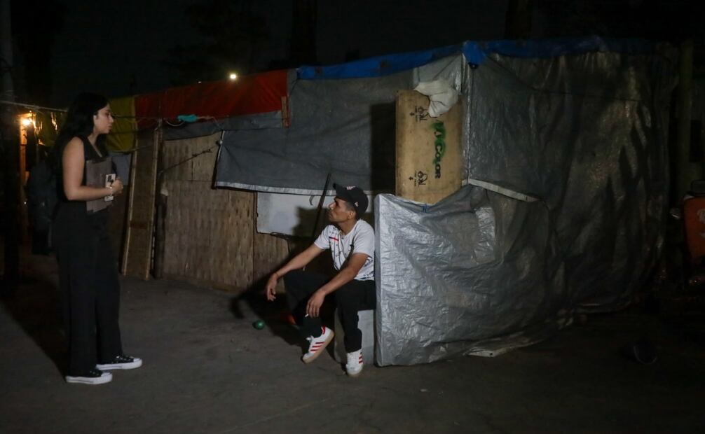 La Secretaría de Gobierno de la CDMX retiró un campamento de migrantes, que permanecía desde 2023 en avenida 100 Metros. (11/03/2025) Foto: Especial