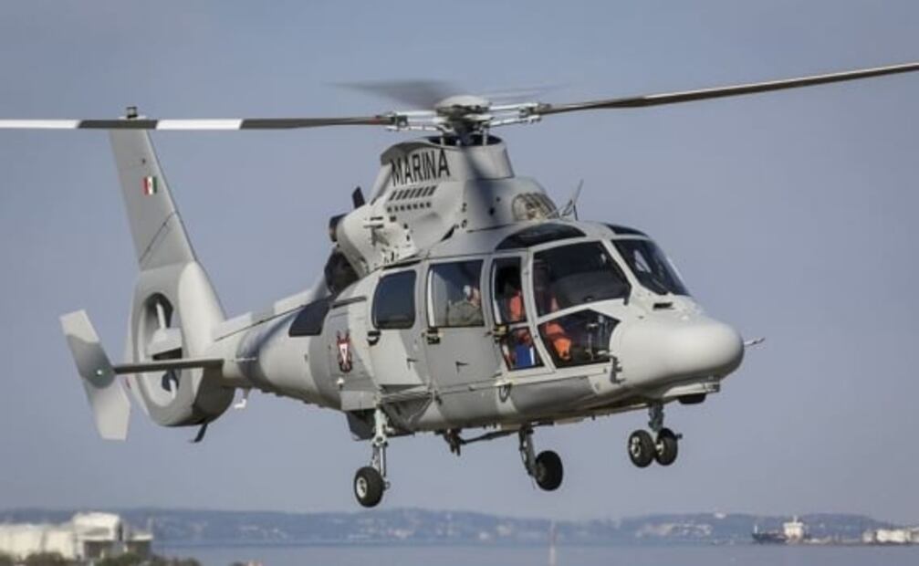 ¿Cómo es el helicóptero Panther, usado por la Marina para trasladar Pochichoco, mascota de Olmecas de Tabasco?