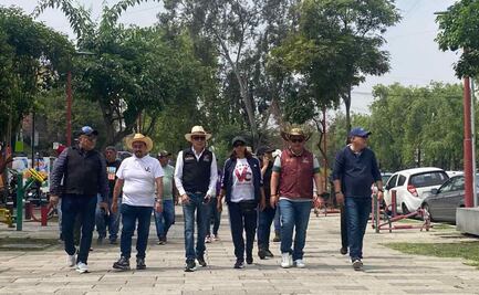 Evelyn Parra encabeza tequio en Parque Lineal La Viga; rehabilitan mobiliario y mejoran imagen urbana