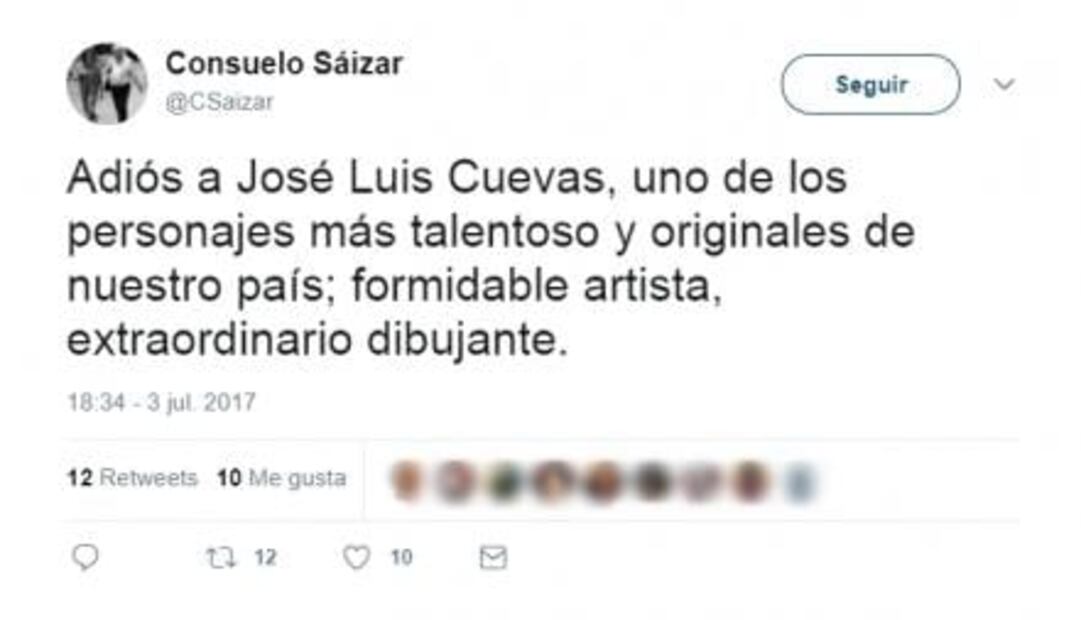 Políticos e intelectuales lamentan muerte de José Luis Cuevas