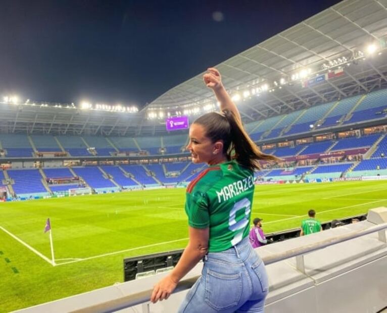 El blooper de Mariazel en Qatar que se llevó todas las miradas